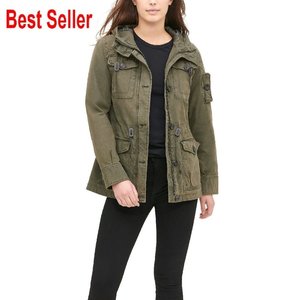 Lightweight Cotton Military Jacket Classic Retro Chic Adjustable Fit Versatile